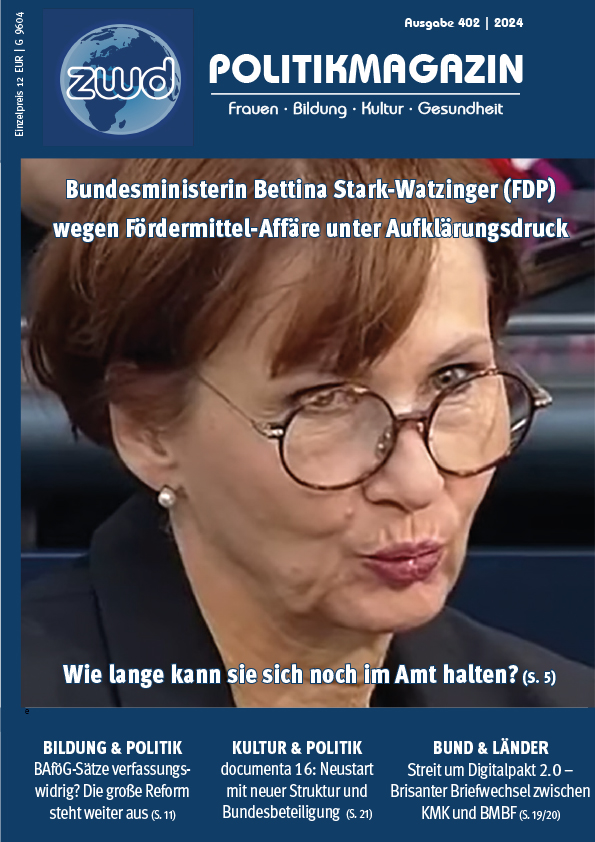 Cover der Print-Ausgabe zwd-POLITIKMAGAZIN 402